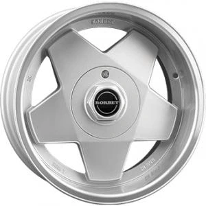 Bild av BORBET A CLASSIC Silver Polished 7x15 4/100 ET25 B57.1