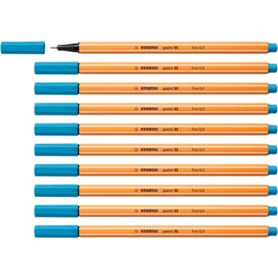 Bild av Fineliner STABILO point 88 Ask med 10 Azur