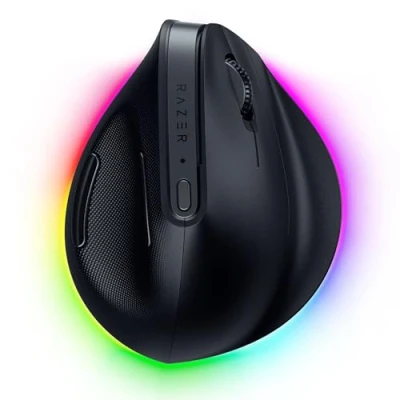 Bild av Razer Pro Click V2 Vertical Edition Gamingmus Optic 8 knappar Svart med RGB ljus