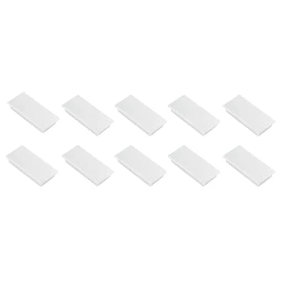 Bild av FRANKEN magneter rektangulära, 10 stycken, högkvalitativa självhäftande för kontor, hushåll, verkstad, perfekt whiteboards, kylskåp, plantavlor eller montrar, 23 x 50 mm, vit, HM2350 09