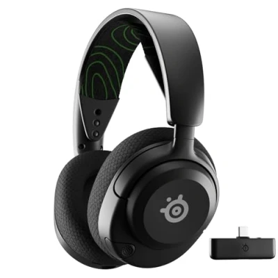 Bild av SteelSeries Arctis Nova 5X Wireless Gamingheadset för flera system Magnetiska drivenheter i neodym 100+ ljudförinställningar 60 timmars batteritid 2.4GHz eller BT Gen2.X Mic Xbox, PC,PS5