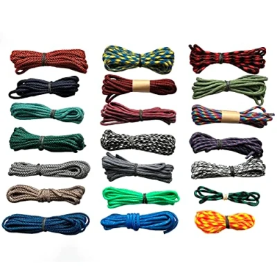 Bild av EdcX Paracord 4 mm, 20+ militära färger (15m, 30m, 50m, 100m, 300m) Perfekt för camping, överlevnad, utomhus 100% nylonrep 4mm Tactical Cord 550 Typ III