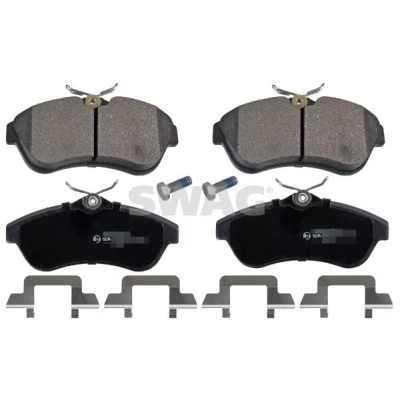 Bild av SWAG 64 91 6591 Jeu de plaquettes frein Essieu avant contact signal d&#039;usure exclu avec monture CITROËN: C3 II, I 3/5 portes, C2 portes