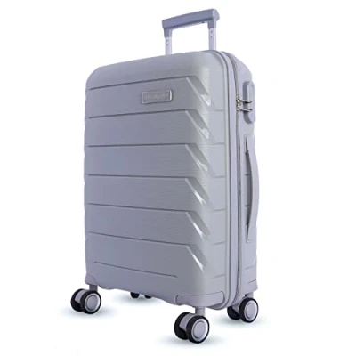 Bild av Don Algodon Resväskor Cabin Resväska 55x40x20 Robust Kabinväska Trolley Bagage för flygplan Resistent med 4 hjul 360 och lås, Grå, cm,