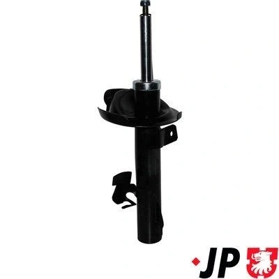 Bild av JP GROUP 3842100880 Amortisseur Essieu avant droit Pression de gaz Système bitube Jambe suspension Goujon en haut MAZDA: 3 5 portes, 5, Berline