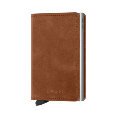 Bild av Secrid Slimwallet Vintage Cognac Silver Gratis gravyr