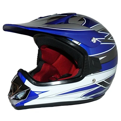Bild av Protectwear Cross hjälm MaX Racing blå glans V310 BL storlek S (ungdom XL) 55 cm