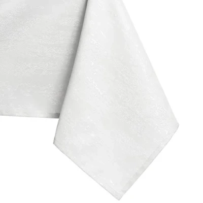 Bild av AmeliaHome bordsduk, 140 x 350 cm fläckskydd, lotuseffekt, tvättbar, vattenavvisande, ornament Vesta, vit