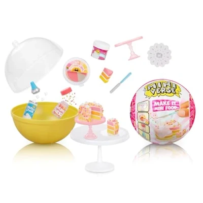 Bild av Make It Mini Food Diner Series 3 Collectibles MGA&#039;s Minivere, Blind Packaging, DIY, Hartslek, Replica Mat, INTE ätbar, samlare, 8+