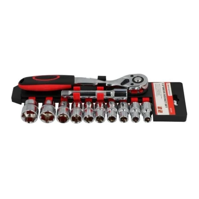 Bild av ENERGY NE00298 Jeu de douilles 12 hexagonale 1/2&quot;, 1/2 avec fonction crantage
