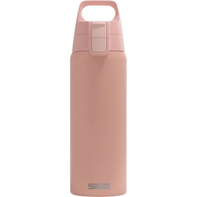 Bild av SIGG Shield One Ultra Shy rosa vattenflaska (0,75 L), läckagesäker och återanvändbar vattenflaska, hållbar i rostfritt stål med en topp för enkel öppning