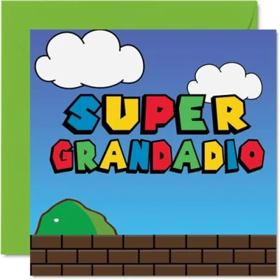 Bild av födelsedagskort till farfar superfaradio roligt grattis på för från barnbarn, morfar födelsedagspresenter, 145 mm x skämt gratulationskort män honom