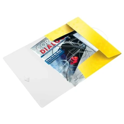 Bild av Leitz WOW Snoddmapp, 3 klaffar, A4, upp till 150 ark, flexibel plast, gul, 45990016