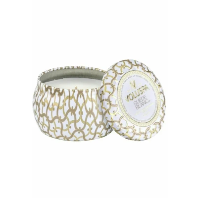 Bild av Voluspa Decorative TIN Candle Suede Blanc 113G Doftljus, Storlek: 113 g, White