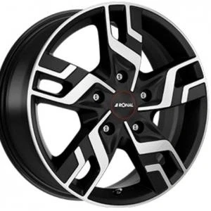 Bild av RONAL R64 Matt Black Polished 7x17 5/118 ET60 B71.1