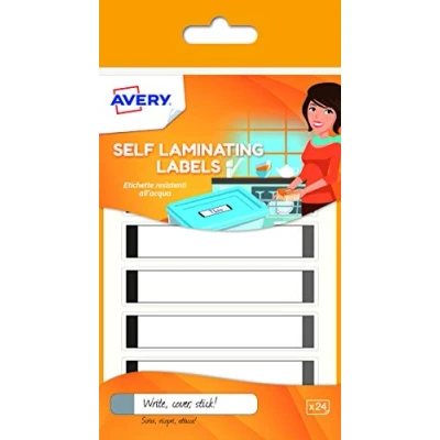 Bild av Vattentäta etiketter 86 x 17 mm, grå, 3 format, 24 per förpackning, självlaminerade