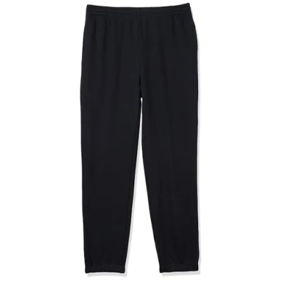 Bild av Amazon Essentials Men&#039;s Sweatpants i fleece med sluten botten (finns Big &amp; Tall), Marinblå, XXL
