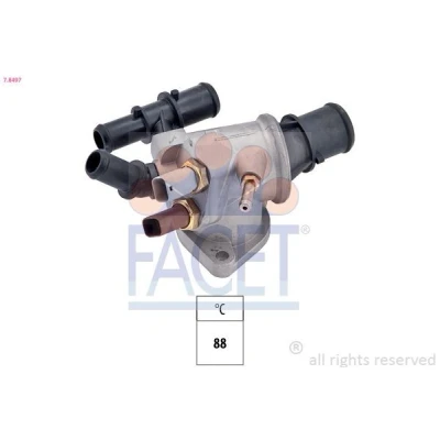 Bild av FACET 7.8497 Thermostat d&#039;eau 88 Made in Italy OE Equivalent avec joint d&#039;étanchéite