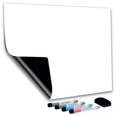 Bild av CUHIOY whiteboard magnetisk kylskåp A3+ för hem kök meny måltid inköpslista, påminnelse meddelande memo märke tavla daglig veckoplanerare, graffiti torr radering magnetbrädor, 4