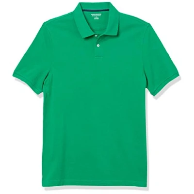 Bild av Amazon Essentials Men&#039;s Pikétröja i smal passform bomull, Grön, M