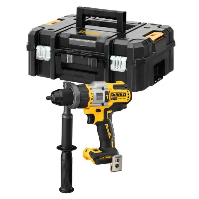 Bild av Dewalt 18 V Flexvolt Advantage sladdlös 3 växlad slagborr DCD999NT (borstlös, helmetallväxellåda, integrerad LED lampa med upp till 77 lumen, inkl. extra handtag, T STAK box och tillbehör)