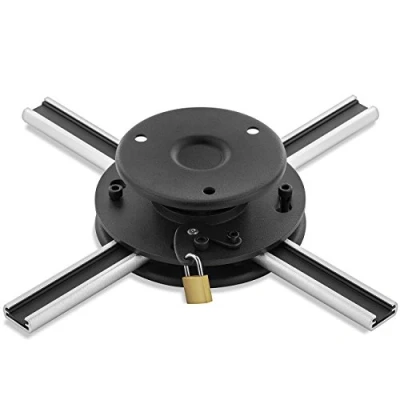 Bild av deleyCON Universellt Takfäste för Projektorer + 15 Lutbar 360 Vridbar upp till 20 Kg Avstånd Taket 62 mm Variabel Svart