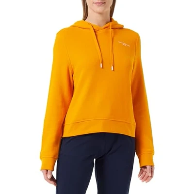Bild av Tommy Hilfiger huvtröja för kvinnor logotyp, Orange (Rich ockra), L