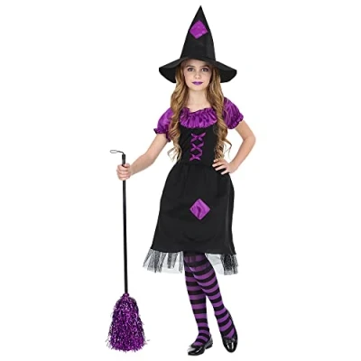 Bild av Widmann Malefizia Barnkostym, klänning, huvudbonad, halloween, karneval, temafest
