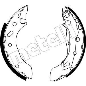 Bild av Bromsbackar, sats, Bakaxel, ford,mazda, 1005960, 1005970, 1059500, 1104128, 1473068, 1E00 26 38Z, 1E012638Z, 95AB2200AA, 96FB2200AA, 96F
