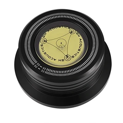 Bild av VBESTLIFE LP Disc Stabilizer skivspelare roterande platta för vibrationer Ausgeglichen skiva kudde vikt skivstabilisator fläns 50Hz (svart)