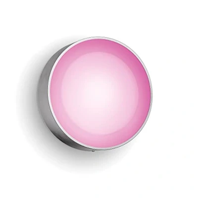 Bild av Philips Hue Daylo silver: vägglampa för utomhusbruk, LED modul, White and Color, Zigbee, trådlös, kompatibel med Amazon Alexa, Google Home Assistant och Siri
