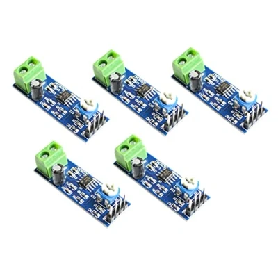 Bild av 5 st LM386 ljudförstärkarmodul 200 gånger ingång 5V 12V 10K motstånd