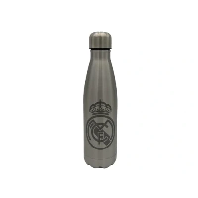 Bild av CYP Brands Real Madrid vattenflaska i stål, drickflaska, flaska, lufttät, 550 ml, svart färg, officiell produkt
