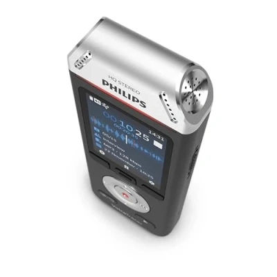 Bild av Philips Voice Tracer ljudinspelare DVT2110/00 digitala noter dubbel fidelity mikrofon uppladdningsbart batteri 8 GB minne färgskärm