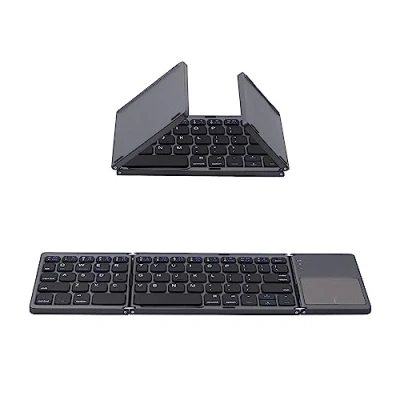 Bild av Mcbazel Bluetooth tangentbord, hopfällbart, ultratunt bärbart trådlöst tangentbord med numerisk knappsats, kompatibelt Mac, iOS, Android och Windows