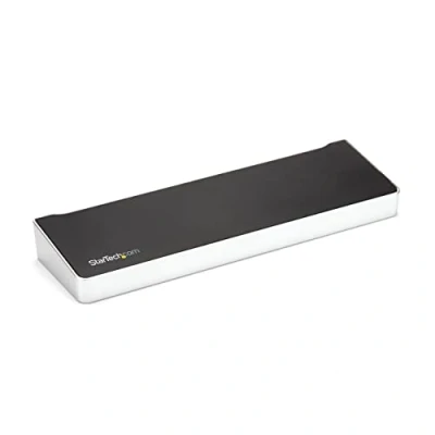 Bild av StarTech.com 4K USB C Dock, trippel UHD monitordockningsstation, Mac och Windows, HDMI/DisplayPort, 60 W strömleverans