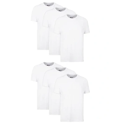 Bild av Hanes Herr Ultimate Fresh Iq Slim Fit Crew Underskjorta, 4 pack Undershirt, (förpackning med 4), Vit 6 pack, S