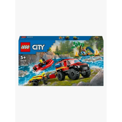 Bild av LEGO City 60412 4x4 Brandbil med räddningsbåt