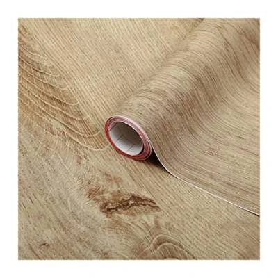 Bild av d c fix vinylsjälvhäftande möbler ek ekträ effekt självhäftande vattentät dekorativ för kök, skåp, dörr, bordstapetöverdrag rullark 45 cm x 2 m