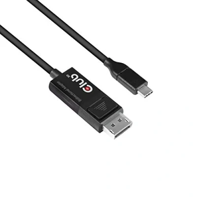 Bild av Club CAC 1557 3D USB adapterkabel 1,8 m typ C till displayport 8K 60Hz HDR Svart