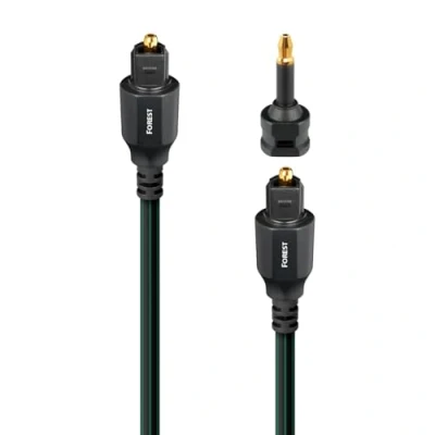 Bild av AudioQuest 3m Forest OptiLink fiberoptisk kabel TOSLINK svart fiberoptiska kablar (3 m, TOSLINK, svart)