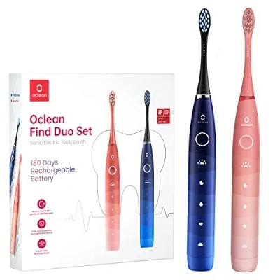 Bild av Oclean Flow Find Duo Set Adult Sonic toothbrush Blue, Pink
