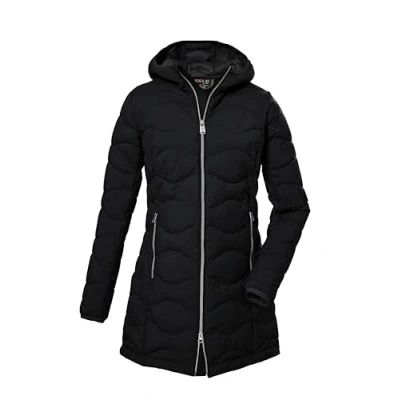 Bild av G.I.G.A. DX quiltad damparkas med huva/funktionsparka i dunlook GW 20 WMN QLTD PRK, svart, 40, 39844 000