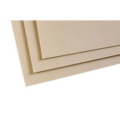 Bild av Clairefontaine Ref 197019C Pastelmatta kortark (paket med 5 ark) 360 gsm kort 24 x 32 cm sandfärg speciellt formulerad för användning pasteller