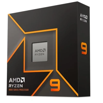 Bild av AMD Ryzen™ 9 9950X processor, 16 kärnor/32 trådar, Zen 5 arkitektur, 80MB L3 cache, 170W TDP, upp till 5,7 GHz frekvens boost, Socket AM5, DDR5 och PCIe 5.0, ingen fläkt