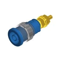 Bild av SKS Hirschmann SEB 2600 G M4 Sikkerheds laboratorietilslutning Tilslutning, indbygning lodret Stift diameter: 4 mm Blå 1 stk