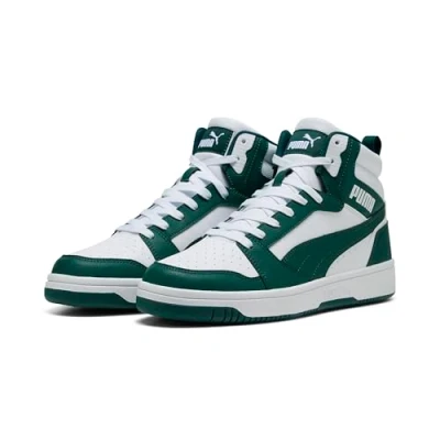 Bild av Puma Rebound V6 Unisex Höga sneakers, Storlek: 41, White/dark myrtle Förstklassig skinnimitation