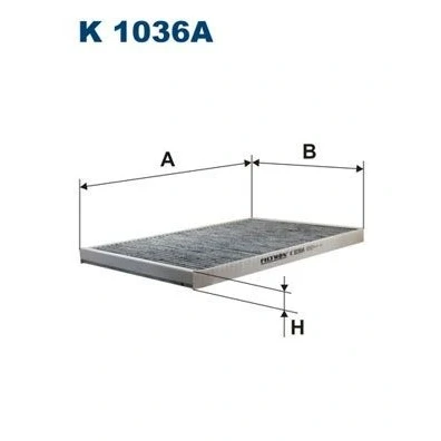 Bild av Filter, kupéventilation FILTRON K 1036A