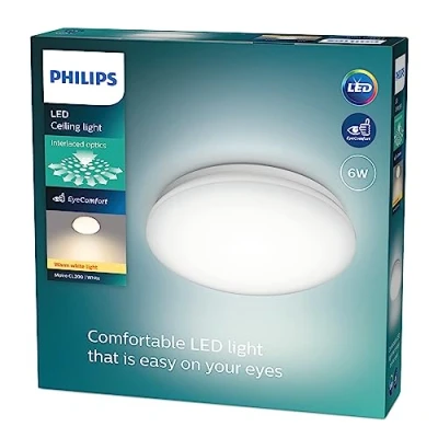 Bild av Philips Moire Ceiling Round, Vit takplafond med stilren design, LED, 6W, 2700K