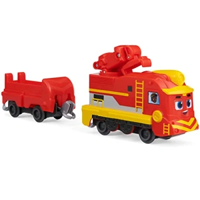 Bild av Mighty Express Push and Go tåg fraktbil Nick med godsvagn handdrivet till den populära TV serien, från 3 år